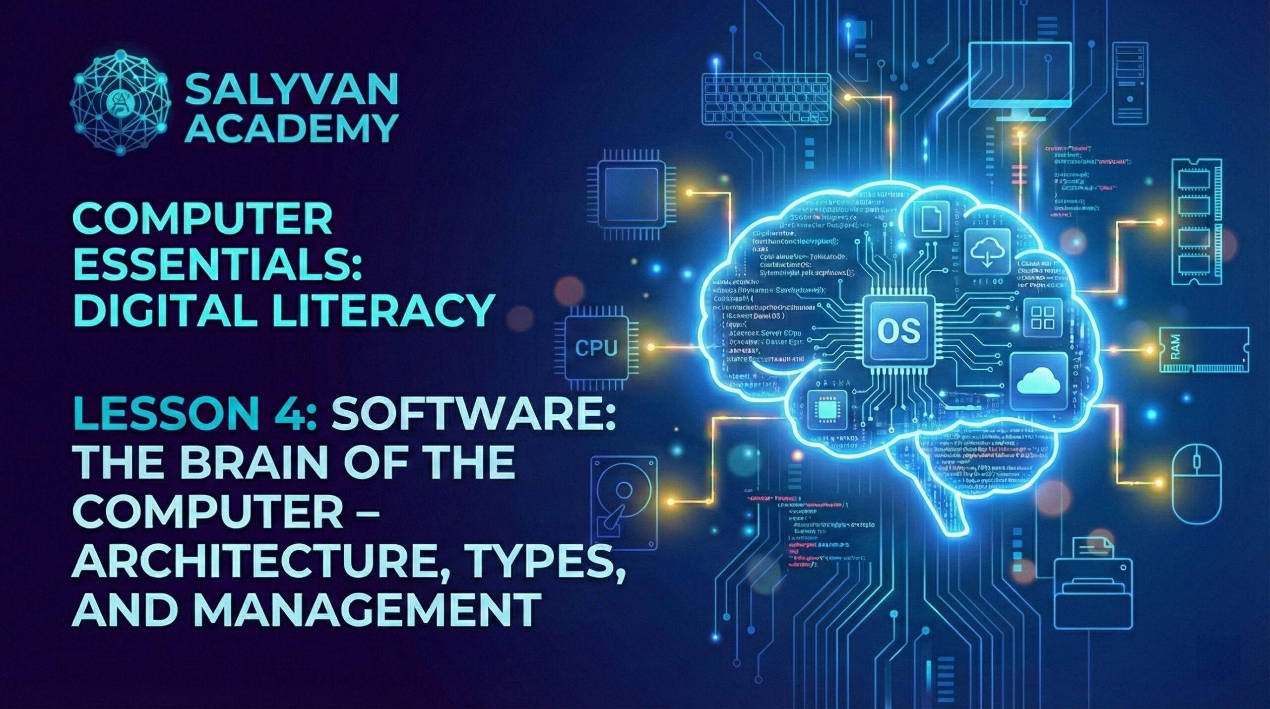 Software: The Brain of the Computer – Architecture, Types, and Management | Lesson 4