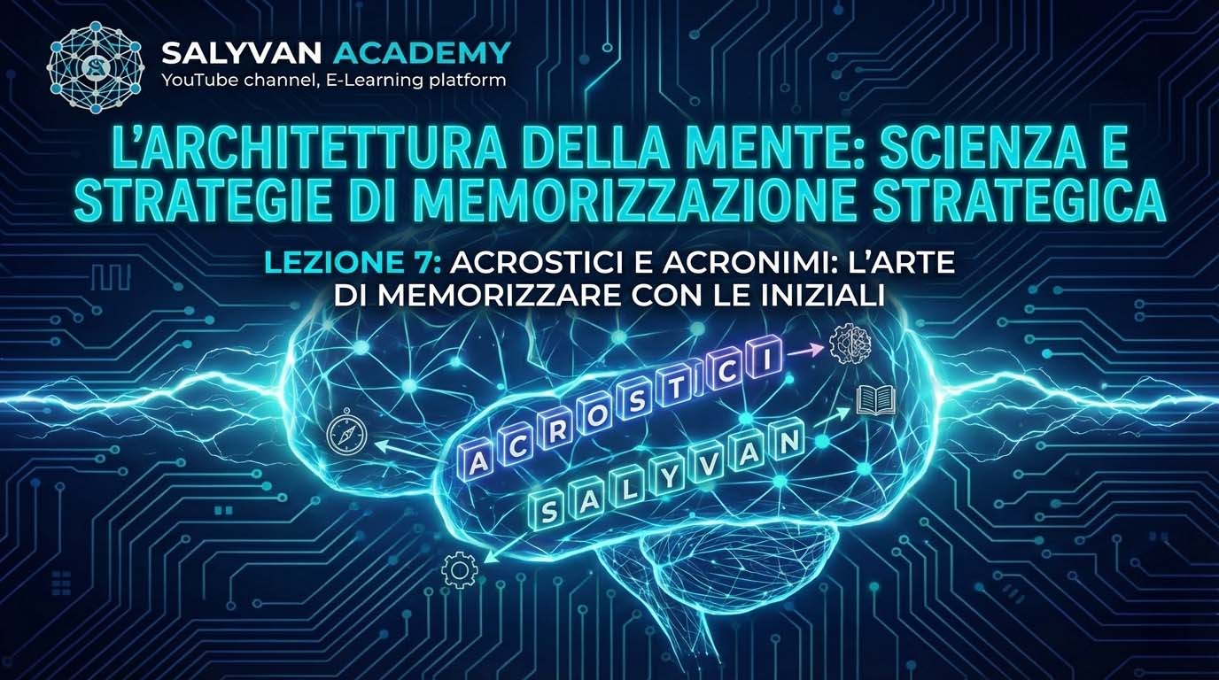 Acrostici e Acronimi: L’Arte di Memorizzare con le Iniziali | Lezione 7