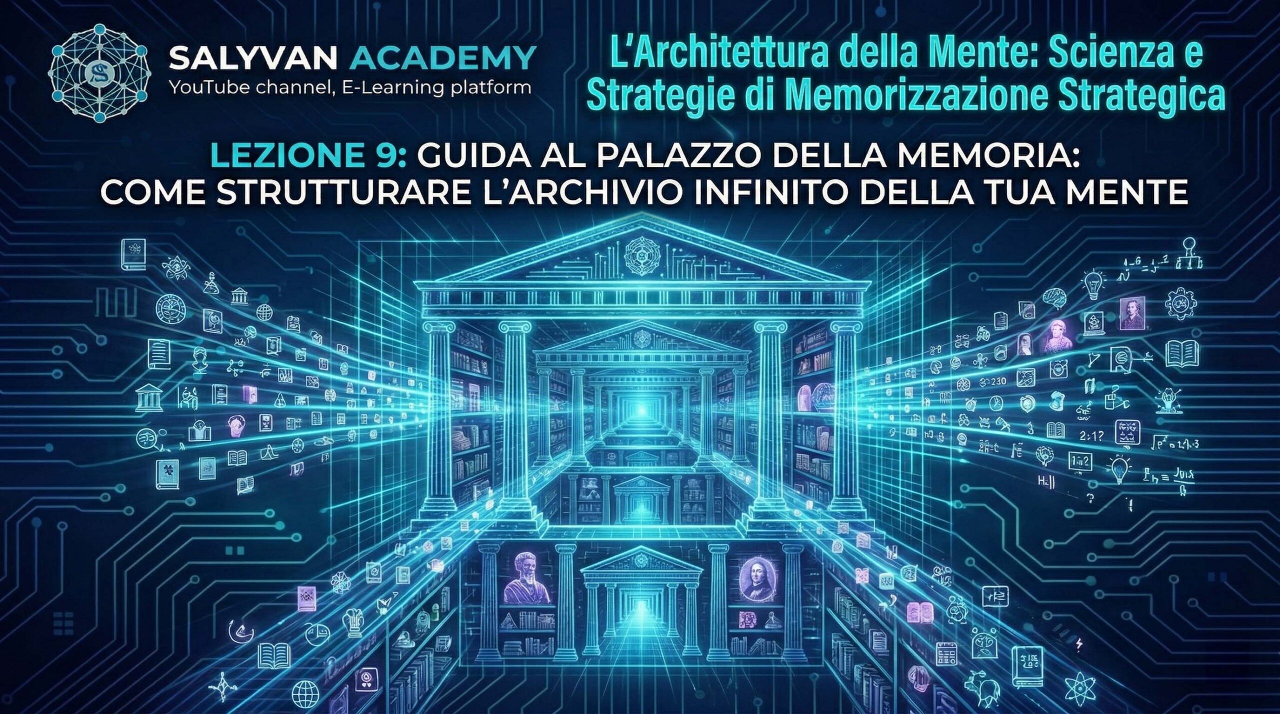 Guida al Palazzo della Memoria: Come Strutturare l’Archivio Infinito della Tua Mente | Lezione 9